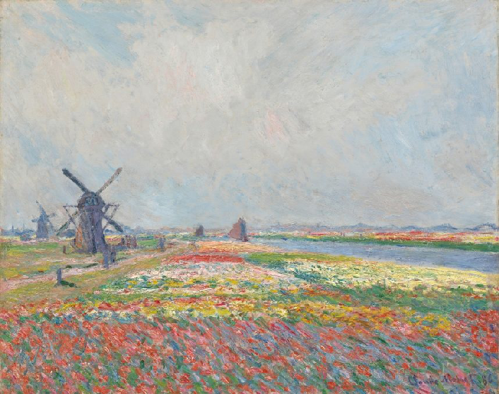 Claude Monet, Tulip Fields near The Hague, 1886